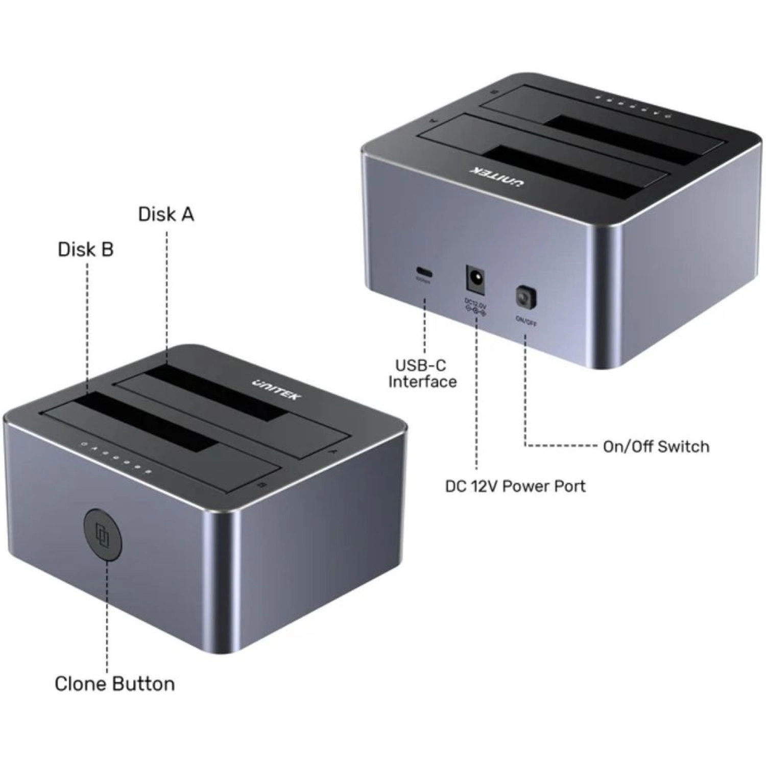 Dual-Bay SATA Docking Station