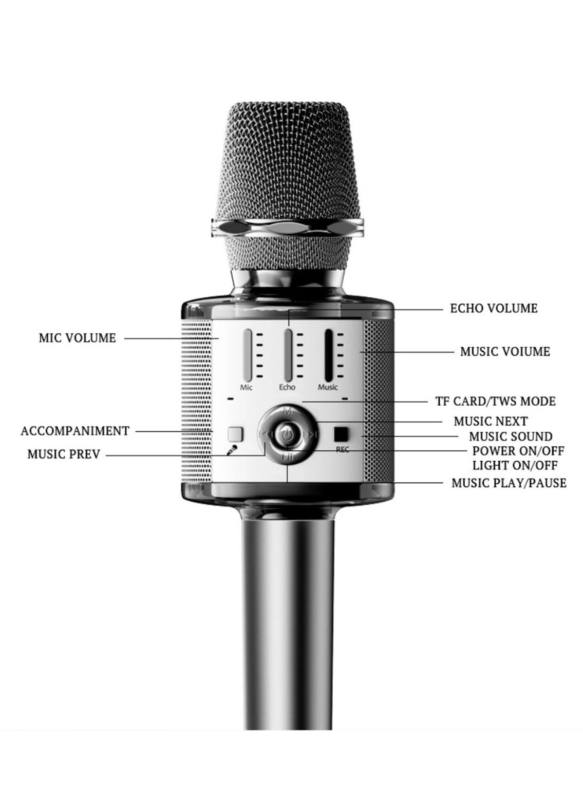 KR10 - 1 x Built-In Wireless Microphone