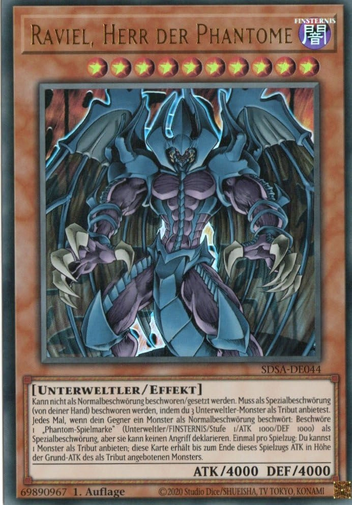 MZTCG Yugioh Raviel Lord of the Phantoms SDSA-DE044 - German