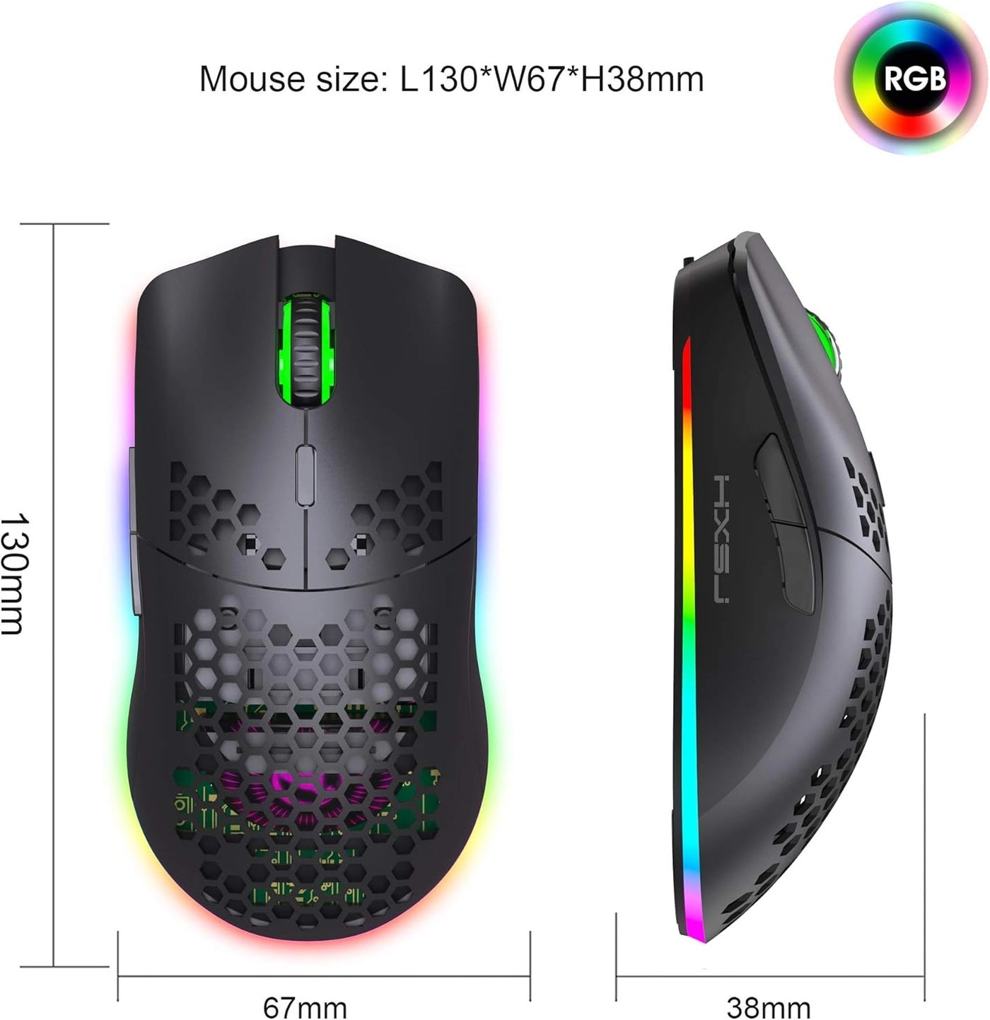 FREEDOM-WOLF X8 Gaming Mechanical Mouse - Wireless