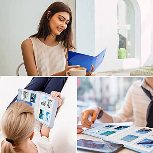 2x3" 256 Pockets Faux Leather Photo Album