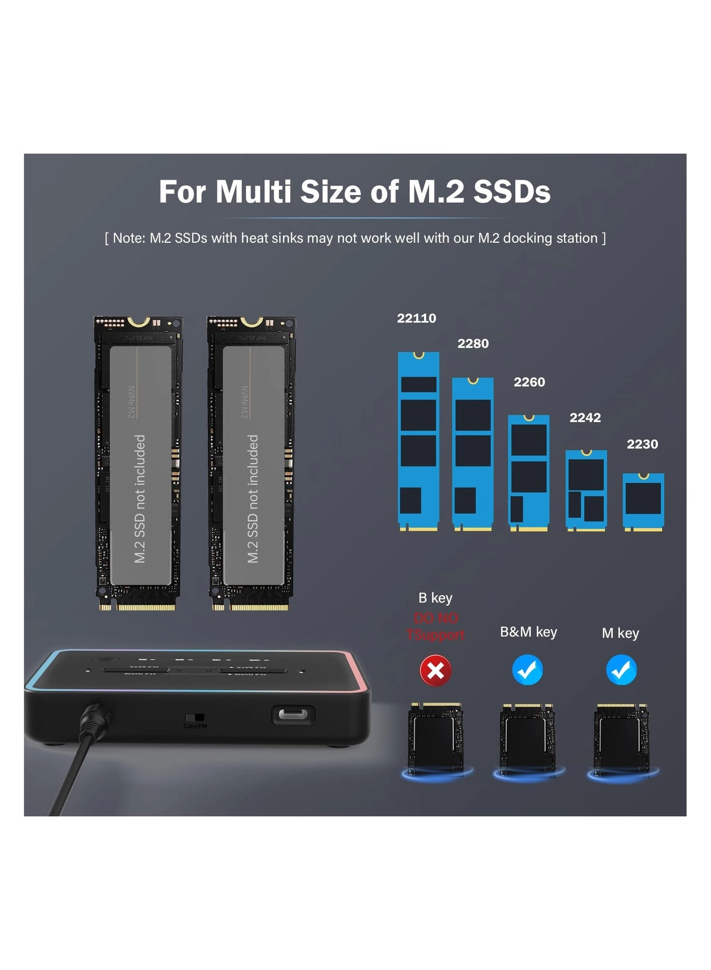 Dual Bay SSD Cloner - two