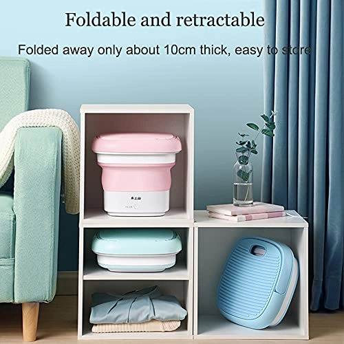 Portable Washing Machine,Turbine Folding Mini Usb Laundry Washer,Perfect For Apartments, Rvs And Small Space Living Shandongmt (Color : B)