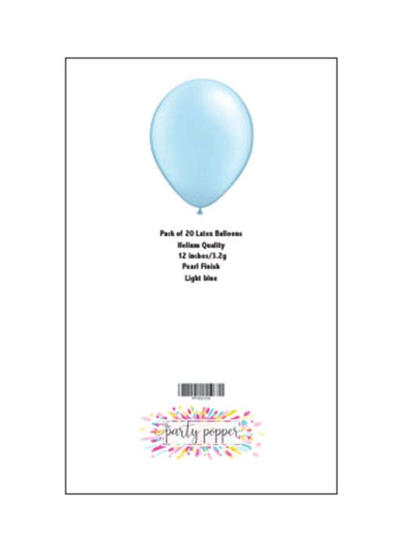 Metallic Latex Balloons - 20-Piece birthday