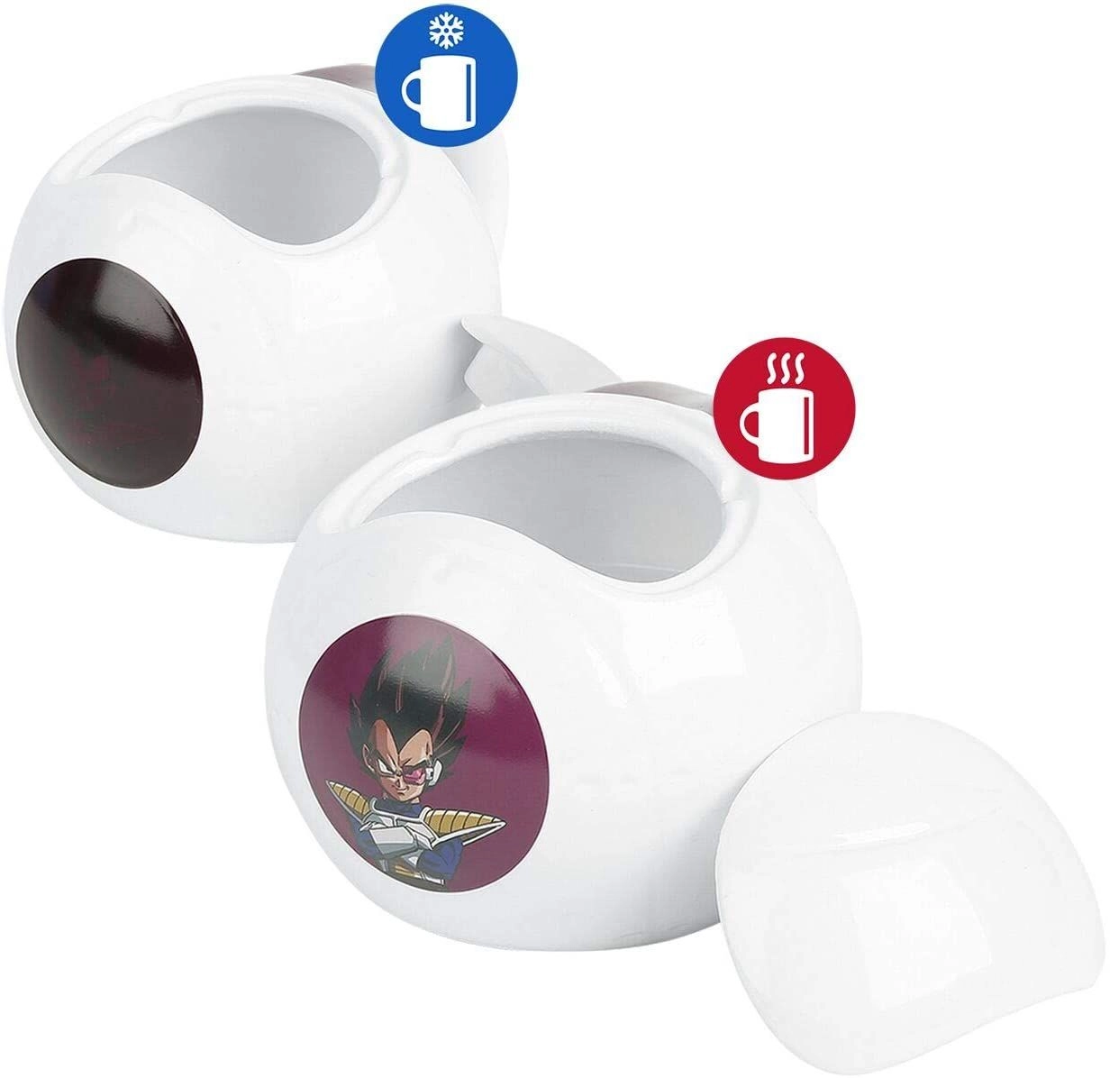 Vegeta Spaceship Dragon Ball Z Mug - Heat Change 3D - 500 ml