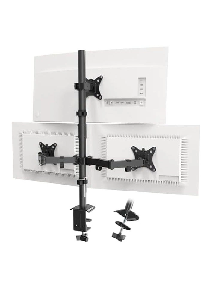 erorex Monitor Mount - 3 monitors 13-32 Inch 75 x 75 / 100 x 100