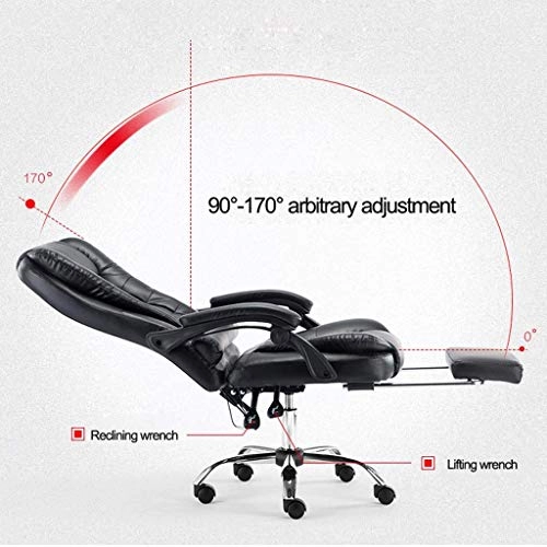 Desk Chair - PU Leather Brown High Back