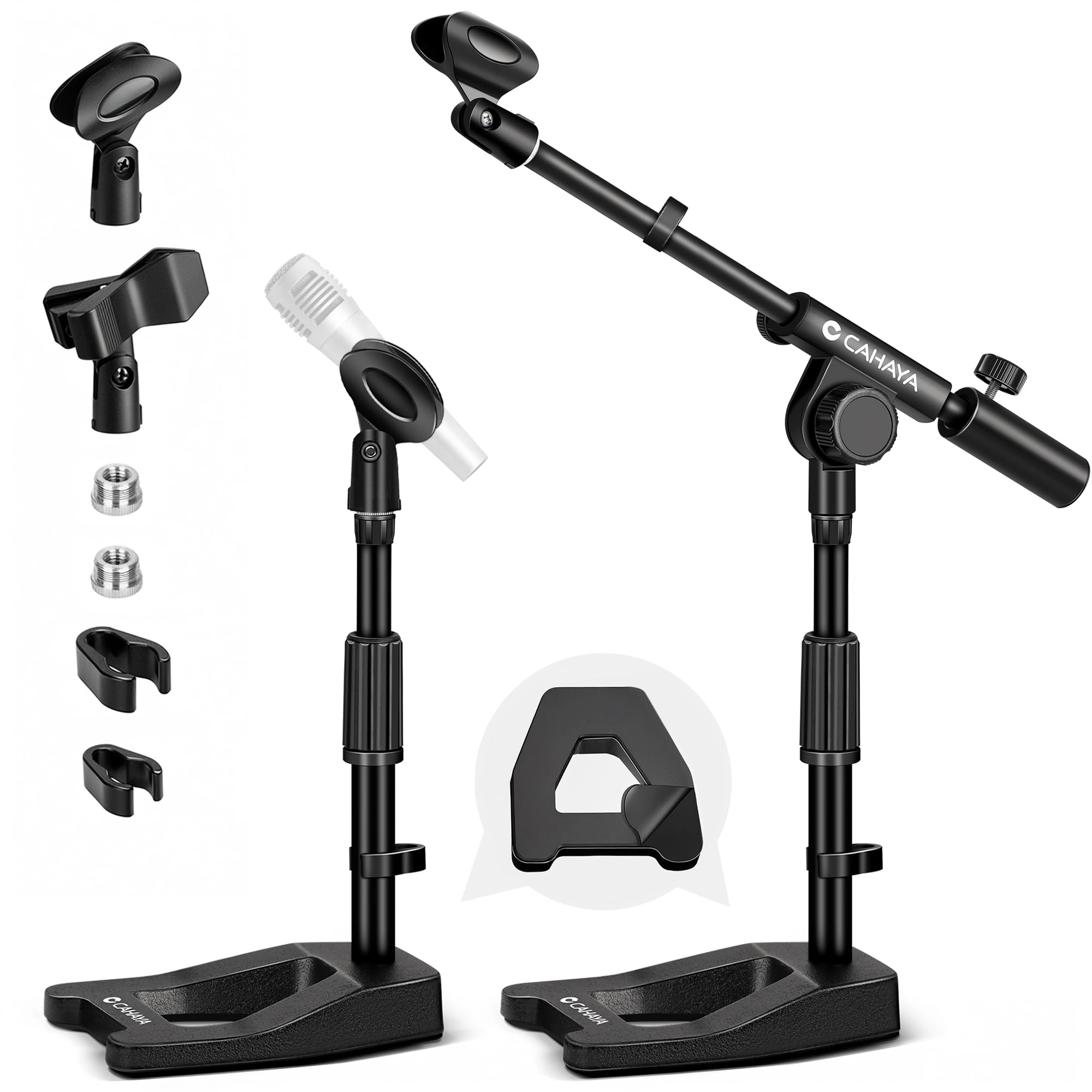 Desktop Microphone Stand - Black Tripod