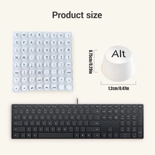 Keyboard Stickers for Long Nails