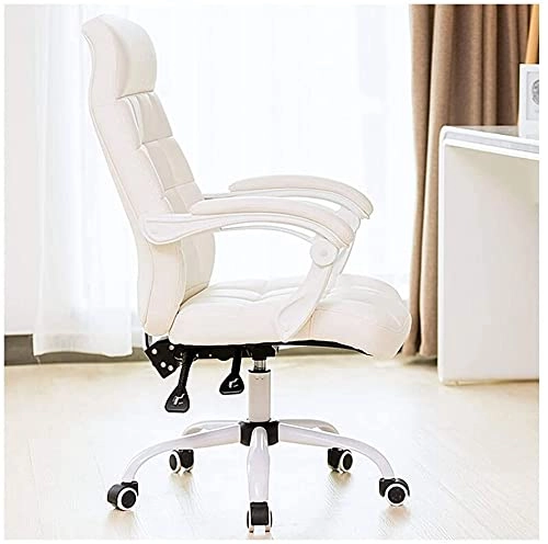 Desk Chair - PU Leather Brown High Back