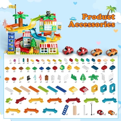 Marble Run Building Blocks - 112pcs