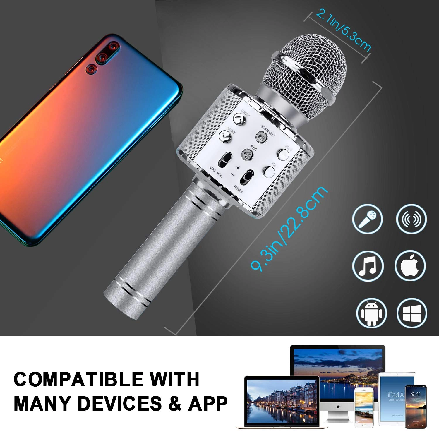 WS-858 - 5 in 1 Bluetooth 2400mAh