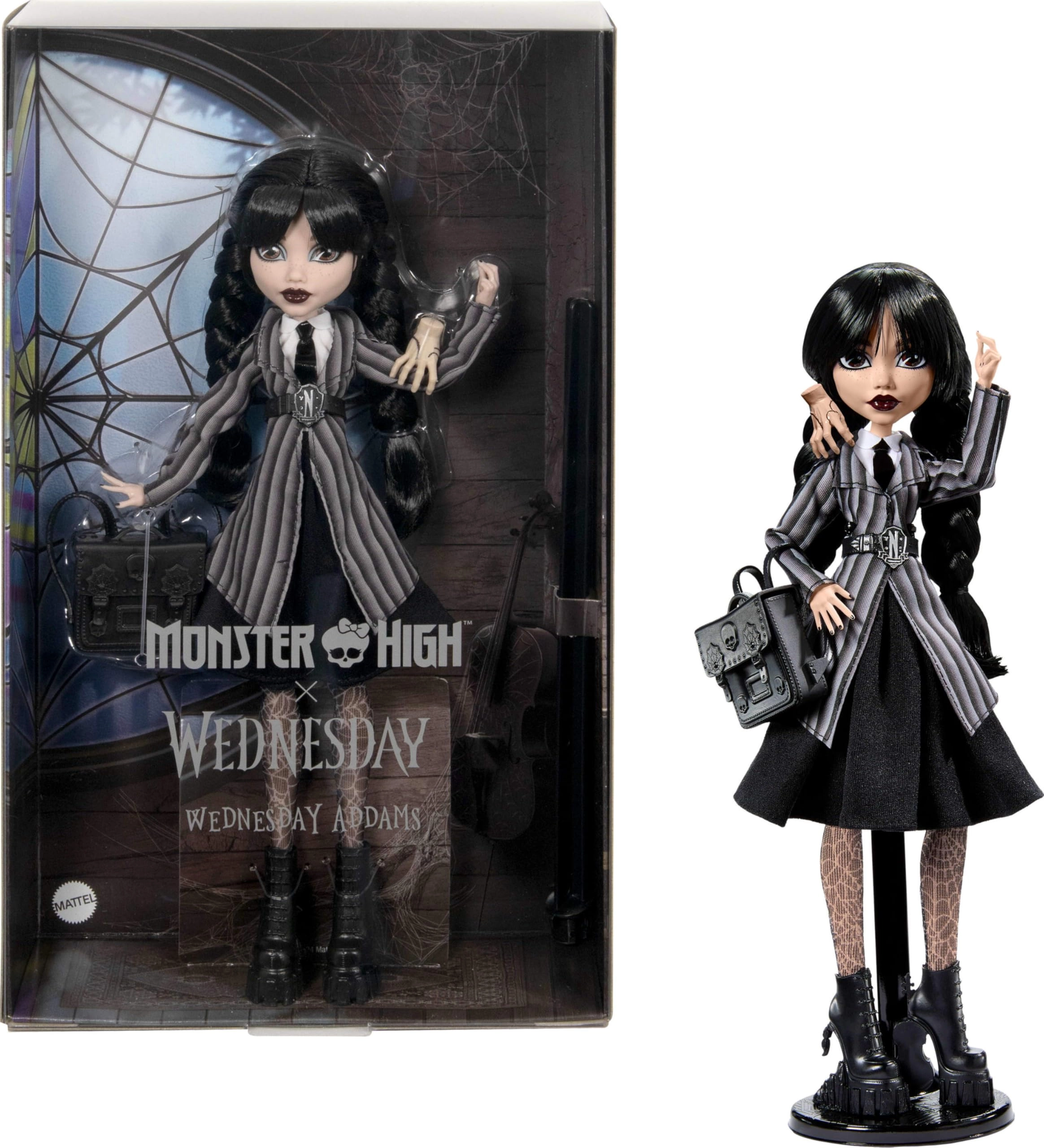 Mattel Wednesday Addams Doll - 6 inches Nevermore Academy Uniform Accessories