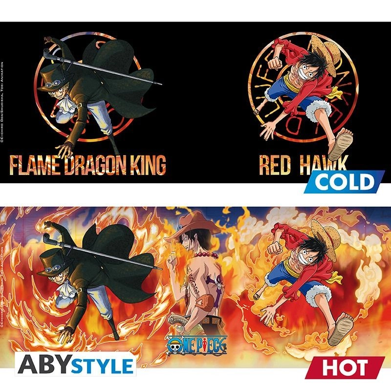 ONE PIECE Mug Luffy & Sabo - Heat Change 460 ml