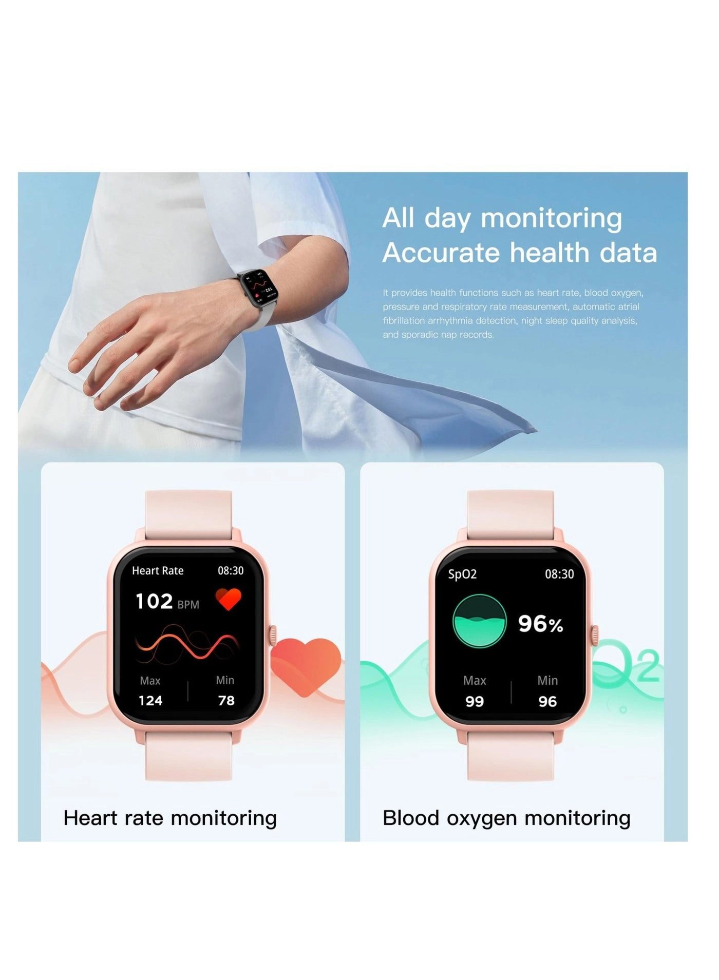 AI Voice Assistant Smart Watch