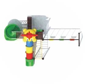 Multi Purpose Kids Outdoor Playing Equipments - 770x320x280cm 2+ Years