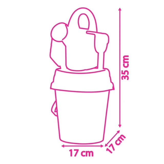 Gabby's Dollhouse Beach Bucket Playset - Light Blue 3+