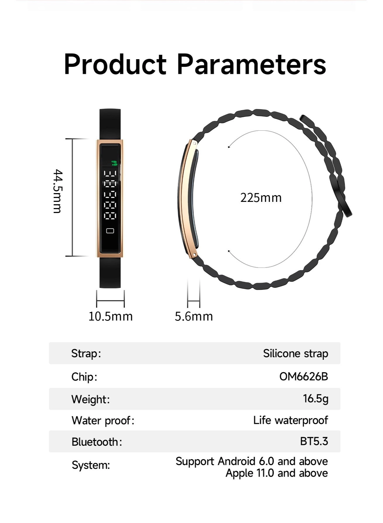 B3 - GOLD Heart Rate Monitor SpO2