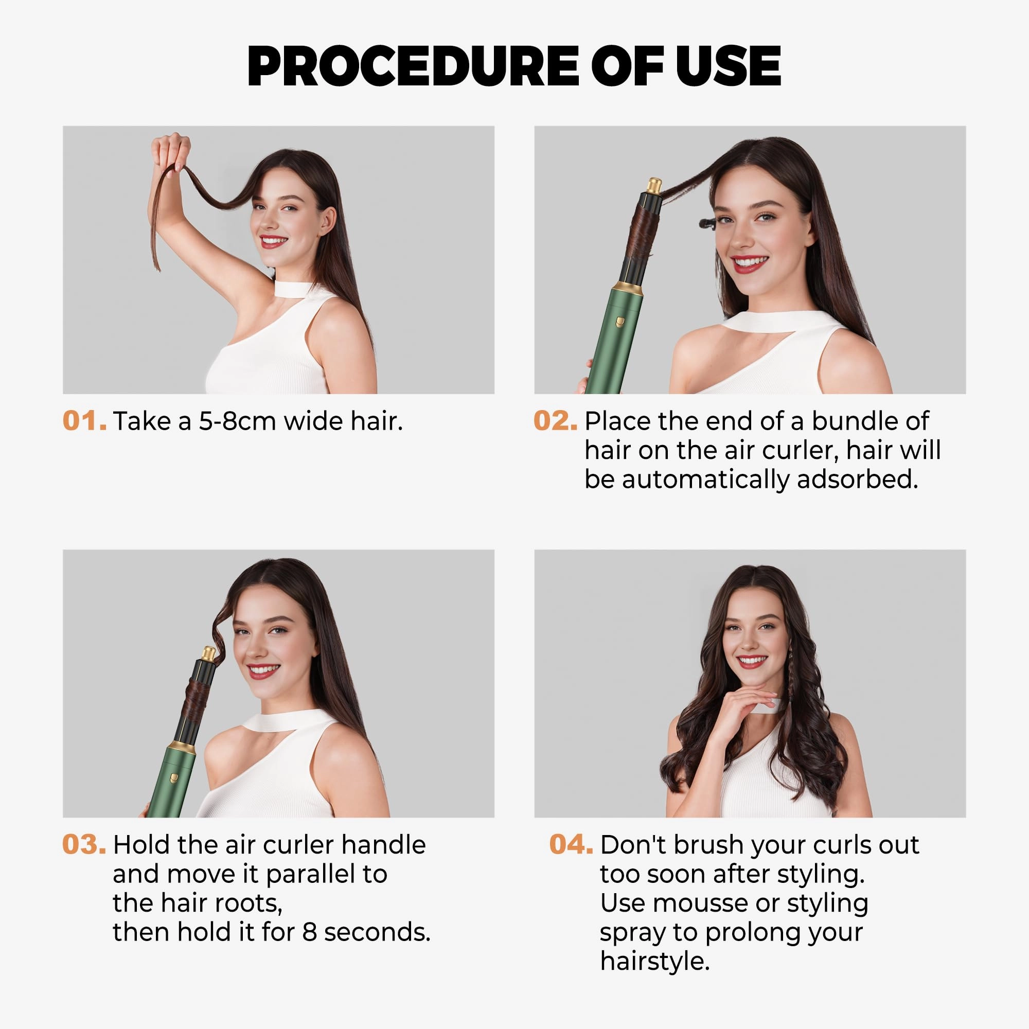 5 in 1 Hair Dryer Brush Set - Gold 700 watts