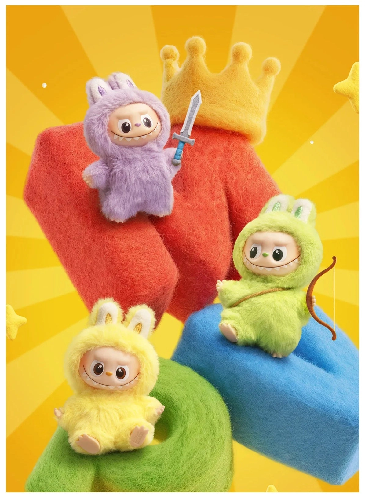 Labubu - The Monsters Pin For Love Vinyl Plush Pendant