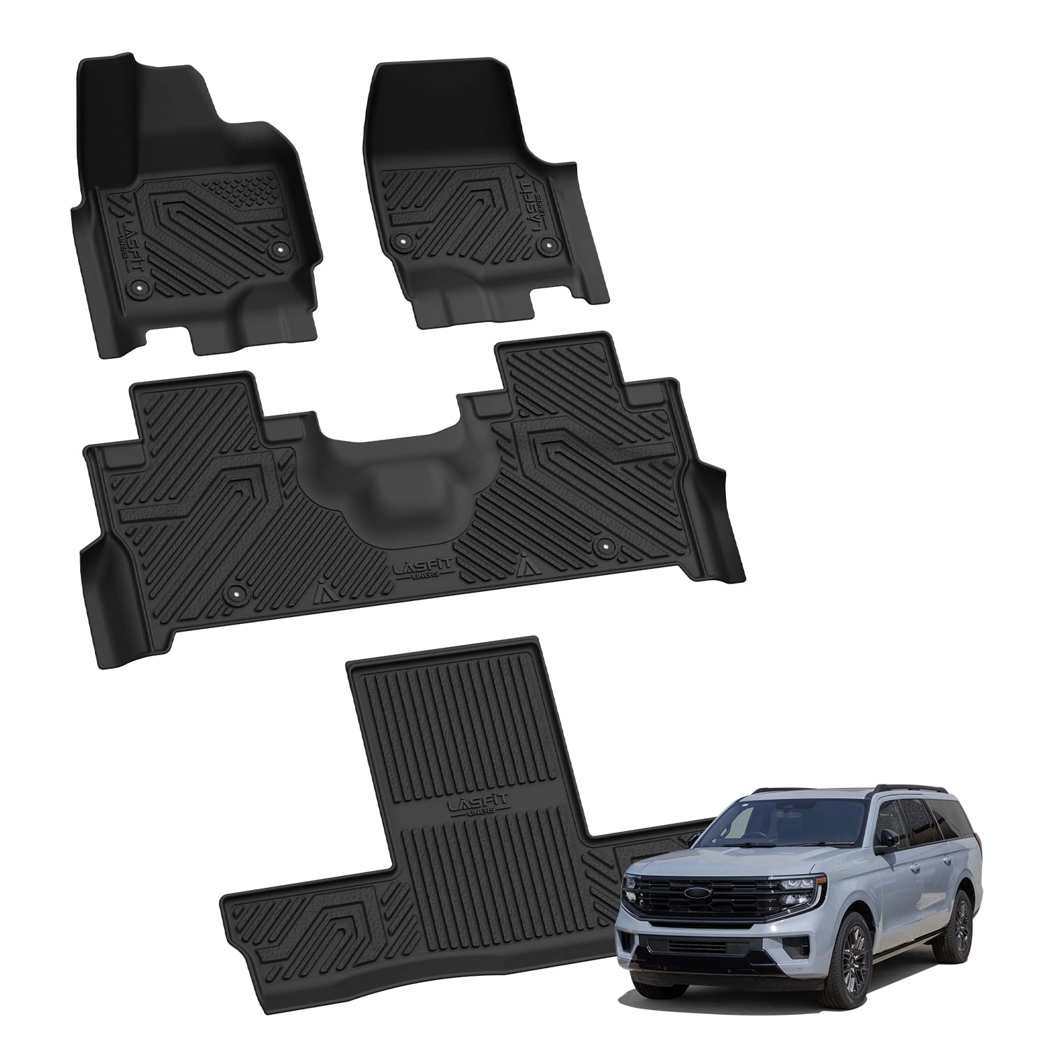 Floor Mats - Ford Expedition 2025 2026 1st & 2nd & 3rd Row