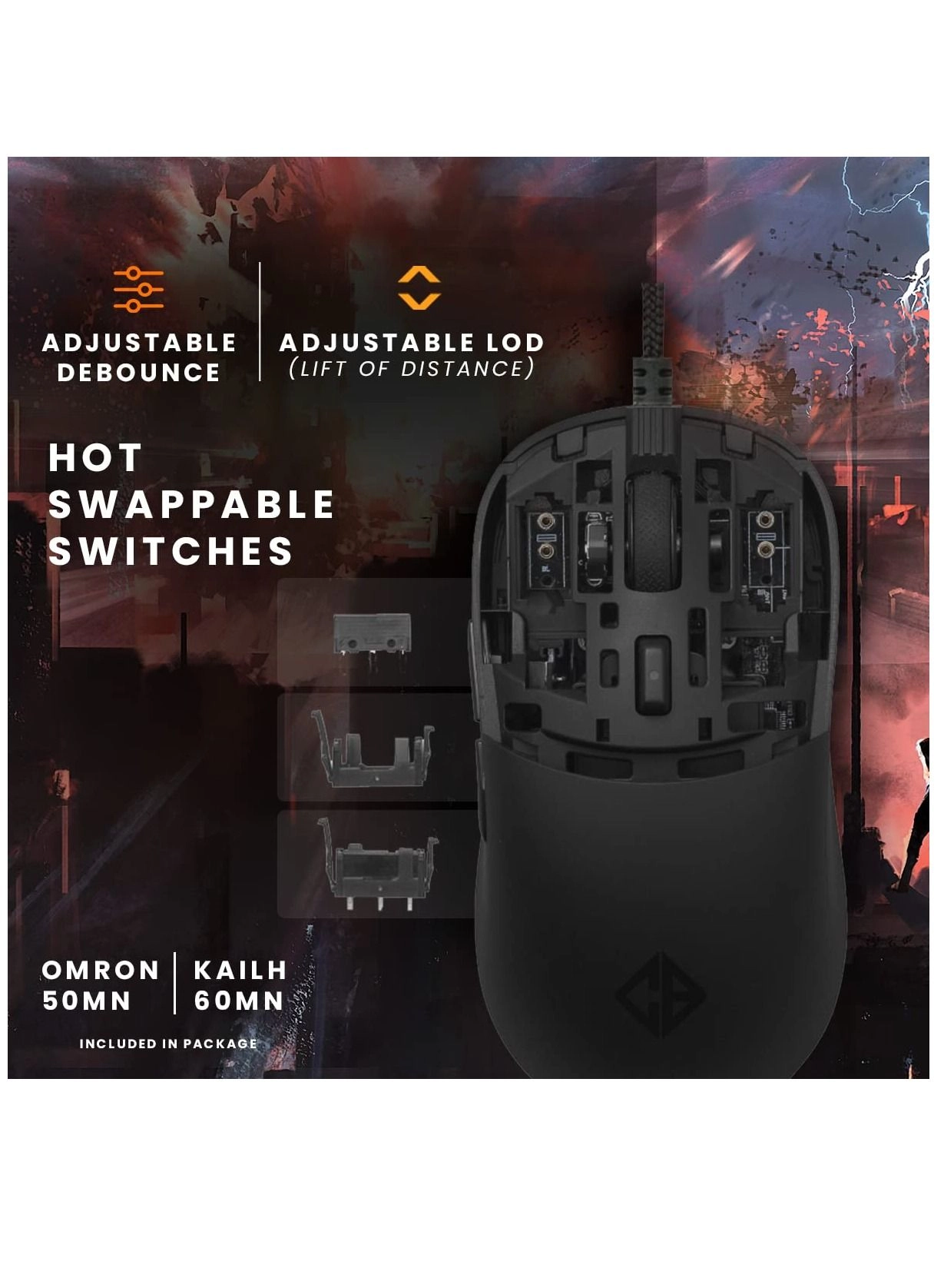 Kilonova 3370IC PRO X-Light Gaming Mouse - Wired