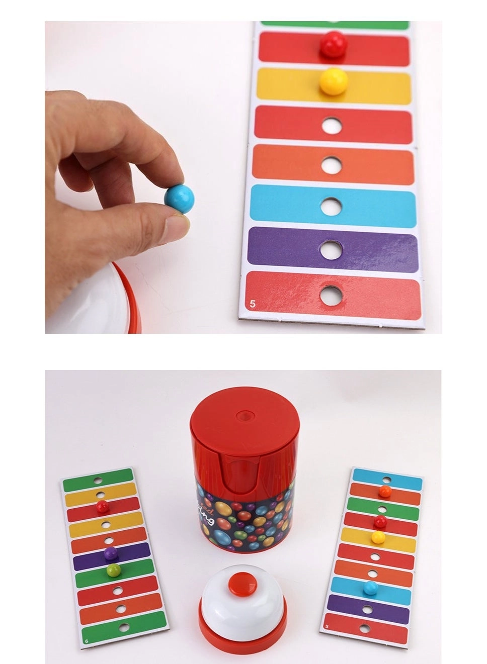 Fast Bead Grabbing Color Matching Board Game - 90 pieces