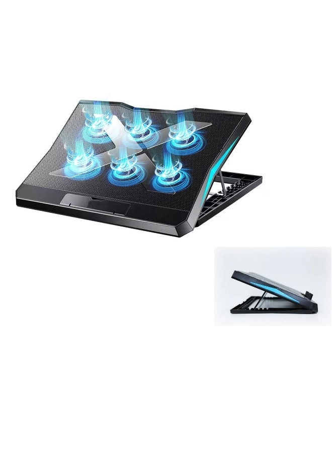 Laptop Cooling Pad - USB Powered Black/Blue