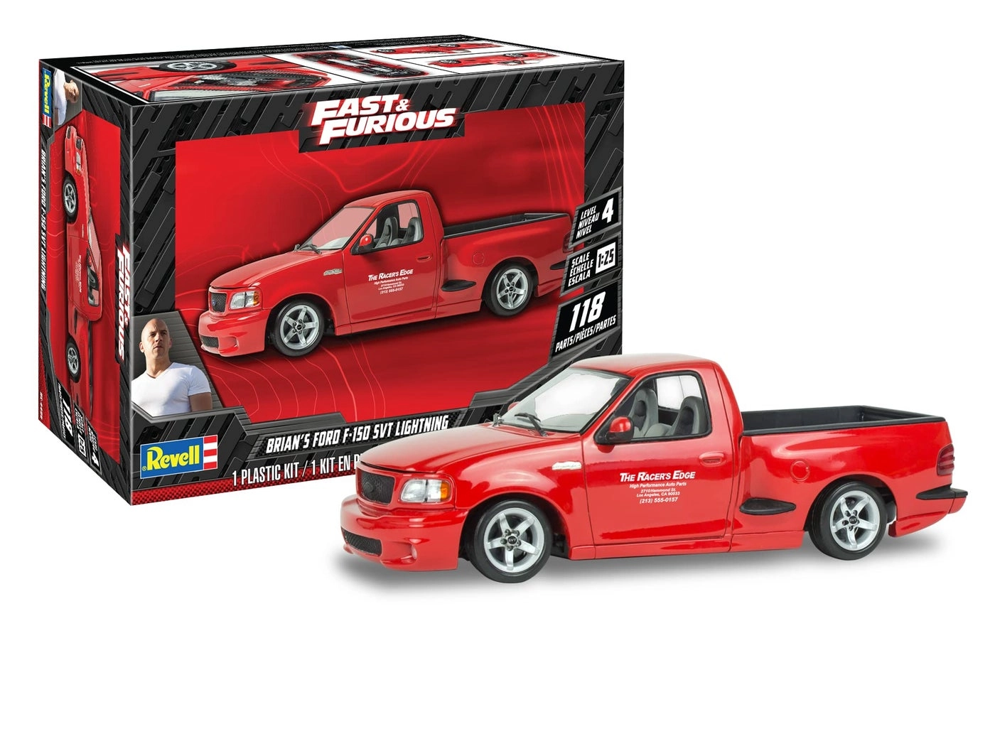 Revell Fast & Furious Brian's Ford SVT Lightning Model Kit (85-4499) - Plastic - 1:25