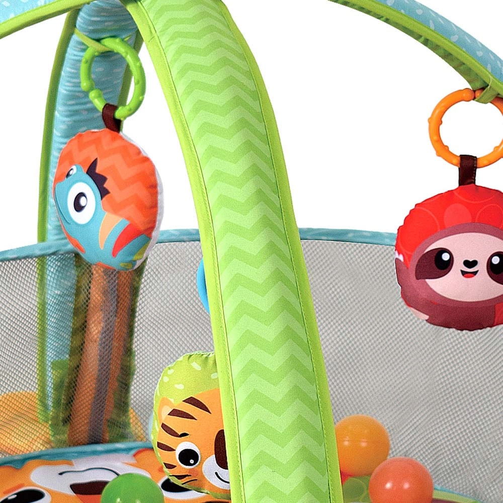 3-in-1 Light-Up Activity Playgym - Includes 30 colorful balls Suitable for 0 to 12 mo