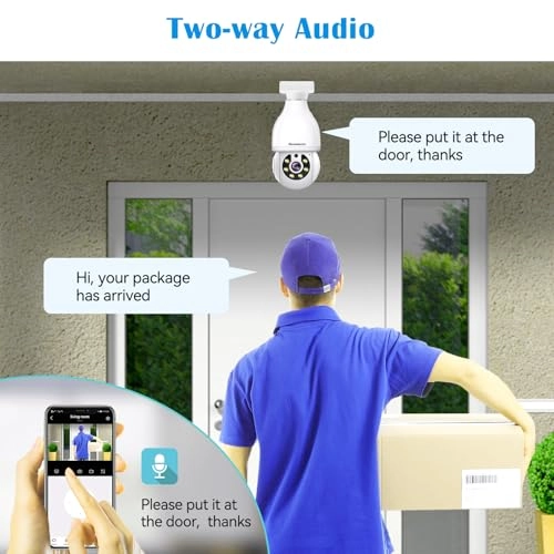 Light Bulb Security Camera 2K