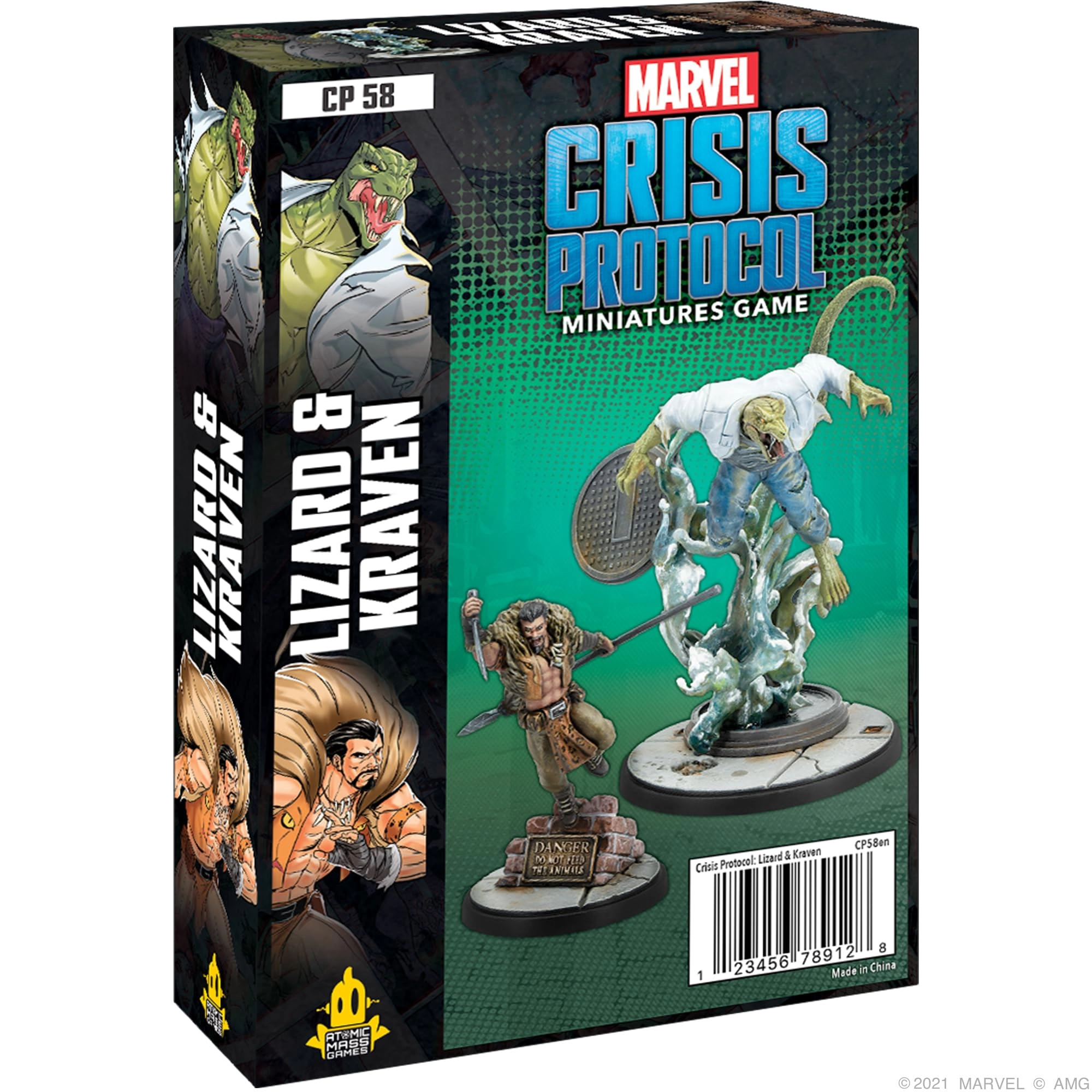 Atomic Mass Games Lizard + Kraven - Marvel Crisis Protocol (CP58)