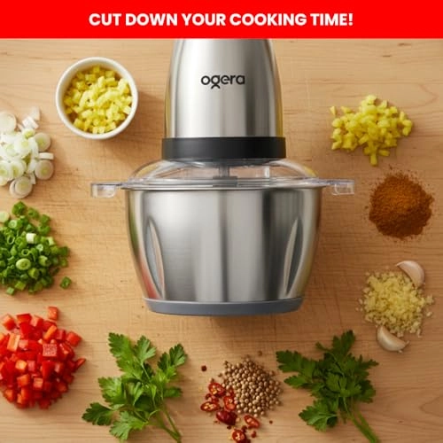 2-in-1 Electric Food Chopper - 2L