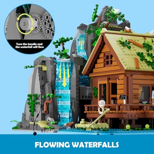 Waterfall Cabin - Retro Wooden LED