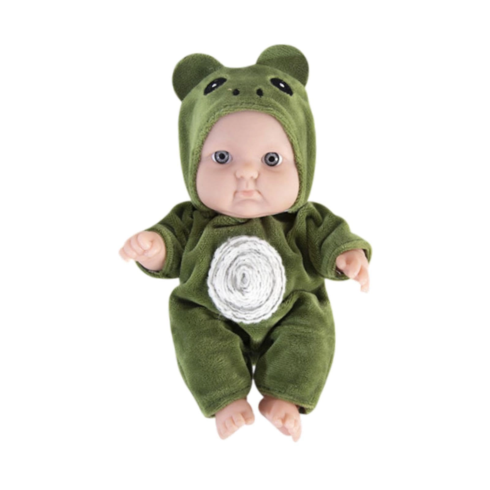MUKTESHWARPURI ENTERPRISE LLP Reborn Baby Doll - 20cm x 12cm PVC Green