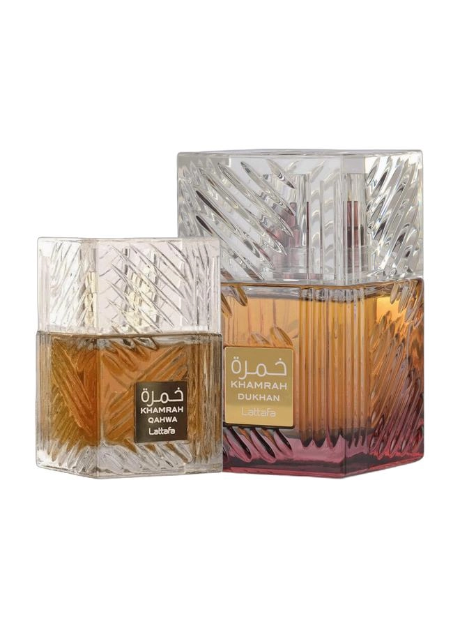 Lattafa KHAMRAH QAHWA - Eau De Parfum 100ml + Khamrah Dukhan - 100 ml