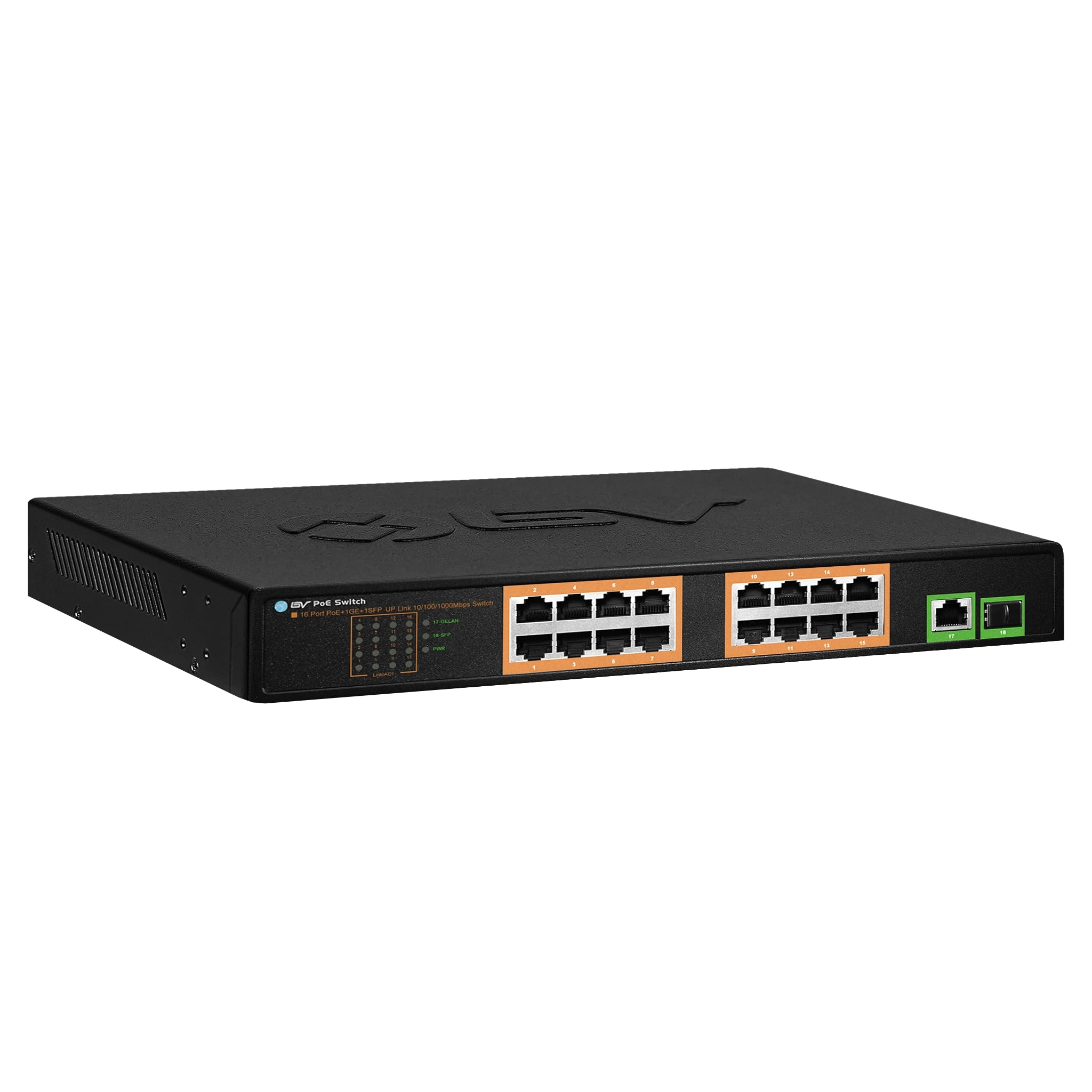 BV 16 Gigabit PoE+ Ports | 120W 18-Ports