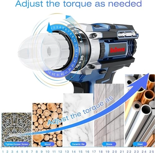 Cordless Drill - 2000 Milliamp Hours Kit