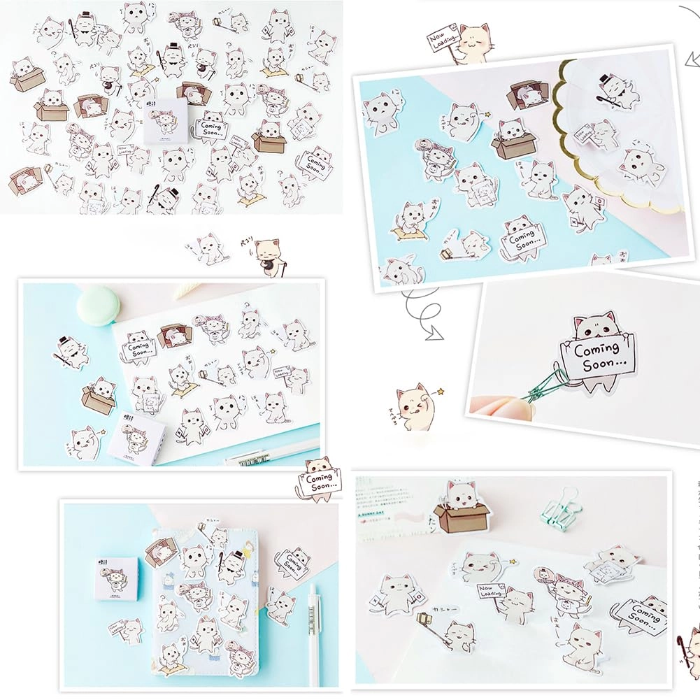 Cute Cat Stickers - 45pcs