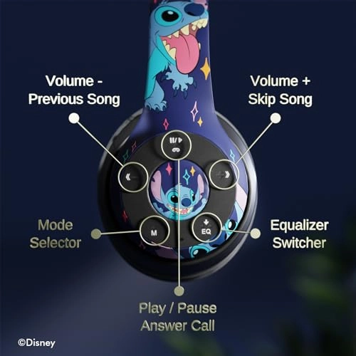 Lilo & Stitch Lick Bluetooth Over-Ear Headphones - Wireless Headphone