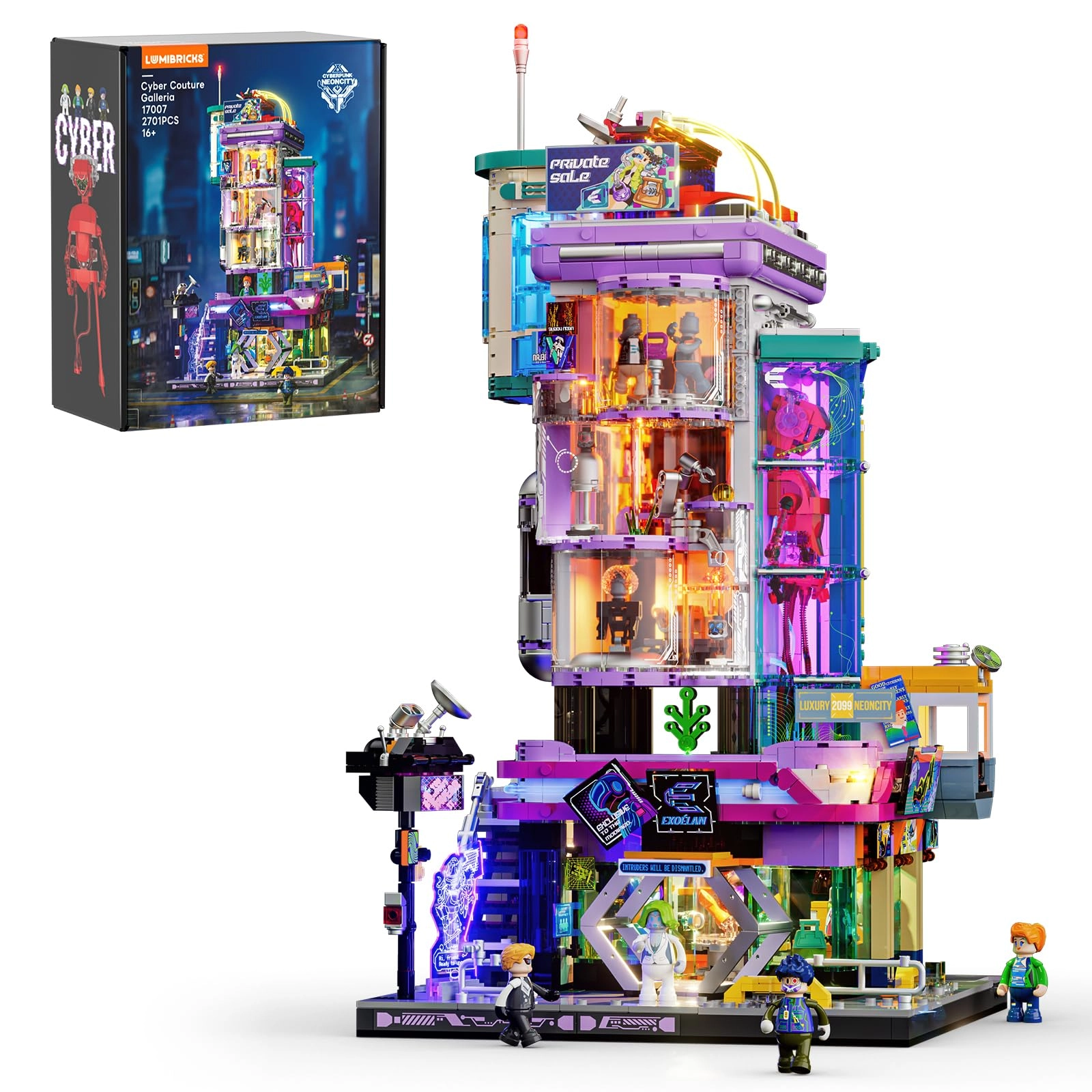 Lumibricks Cyberpunk Body Fashion Shop - 2700 pcs