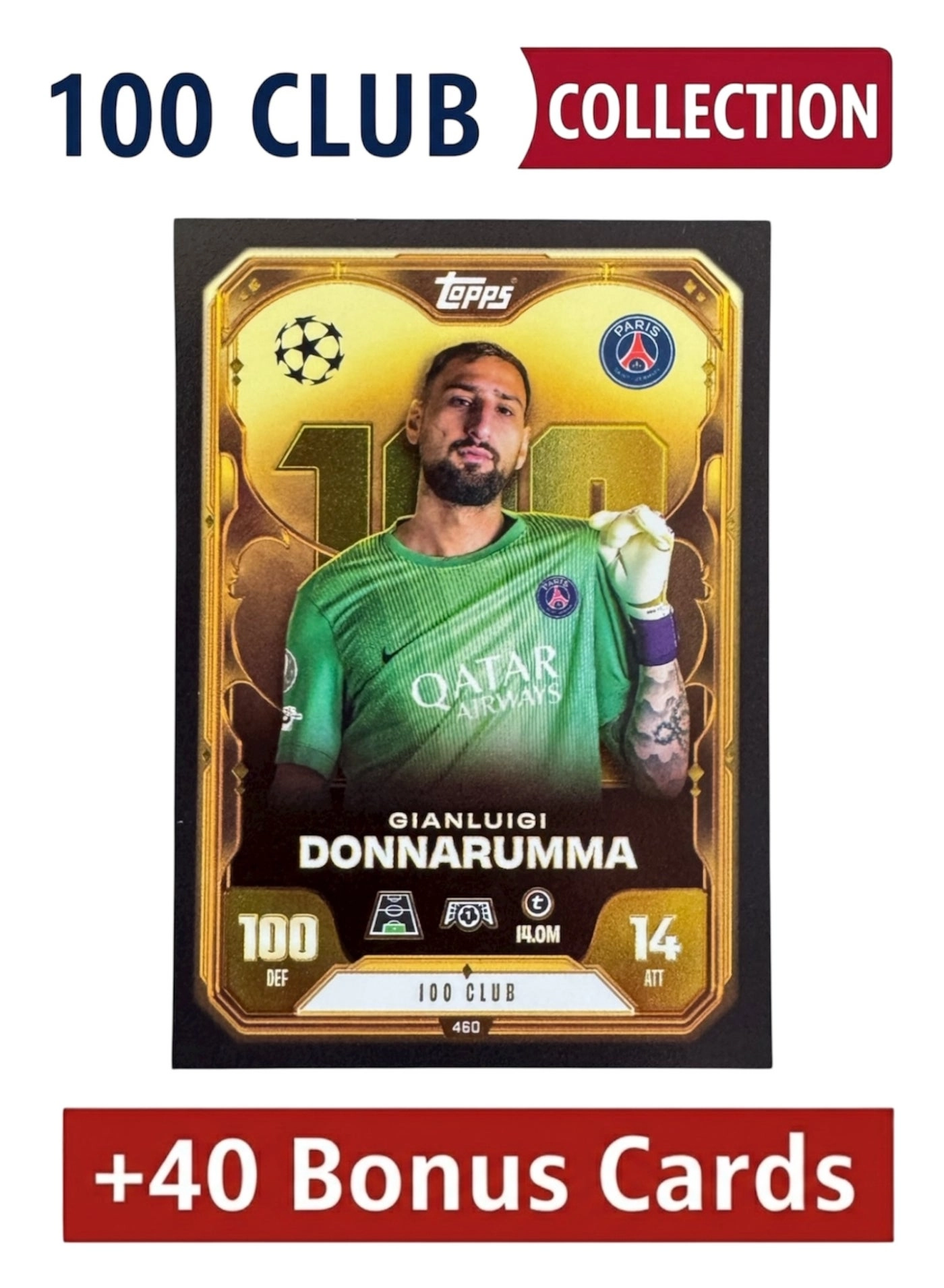Topps 100 Club Donnarumma + 40 Bonus Cards - 41pcs