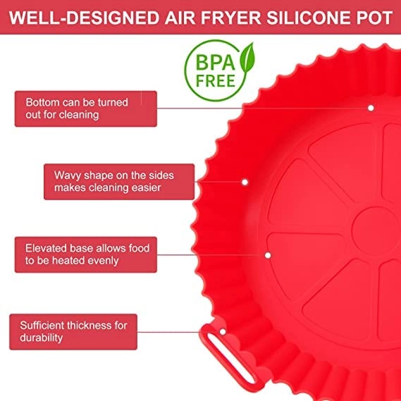 Air Fryer Silicone Pot - Silicone 2Pcs