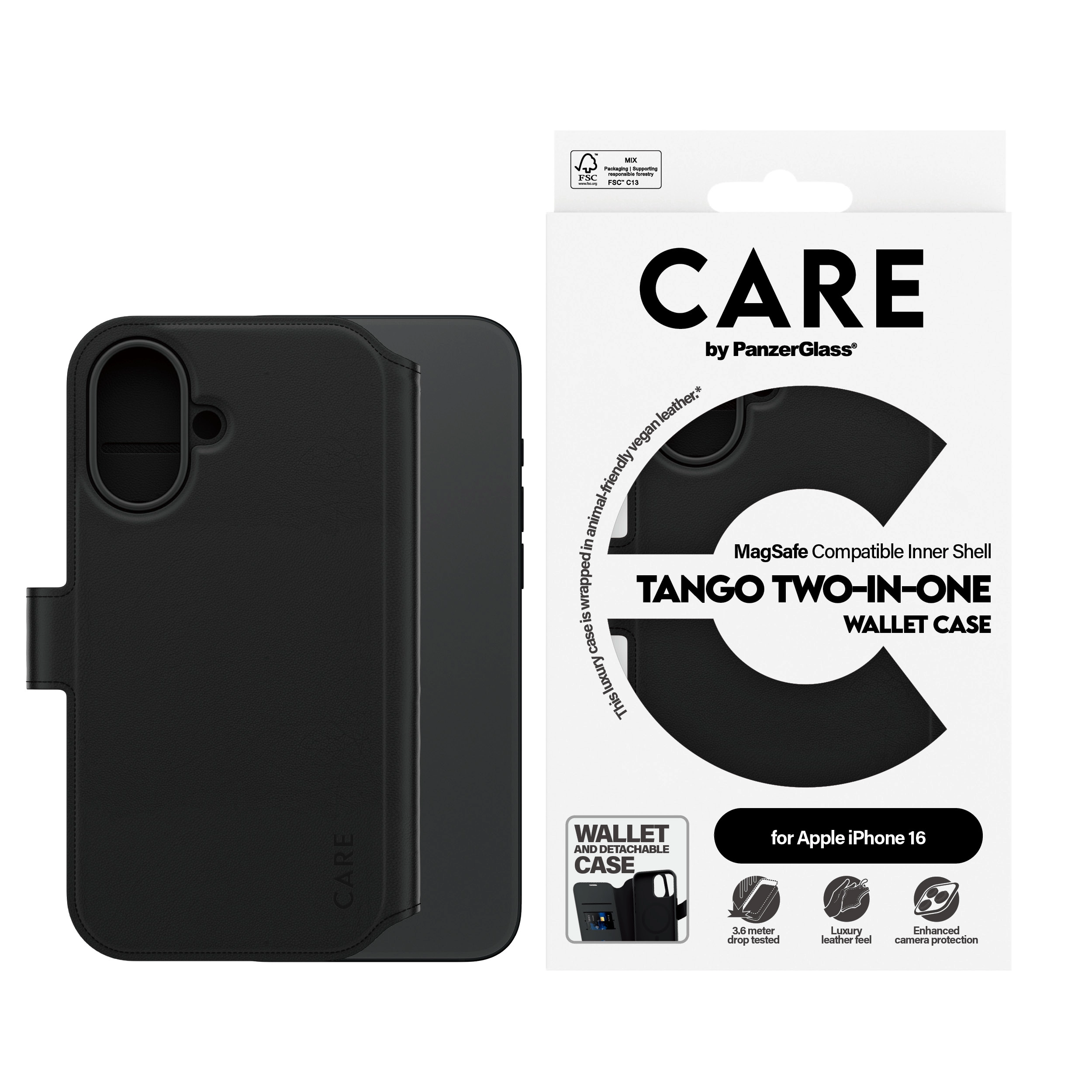 Care Folio Wallet Case with MagSafe for Apple iPhone 16 Pro