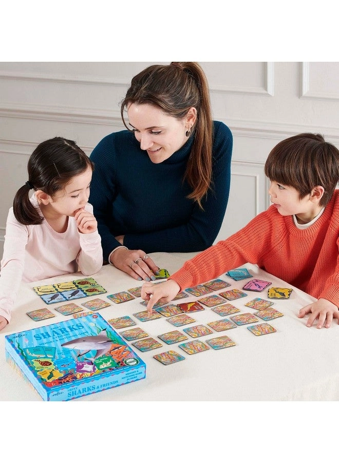 Memory & Matching Game: Shiny Sharks & Friends - 3+ 24 Matching Pairs