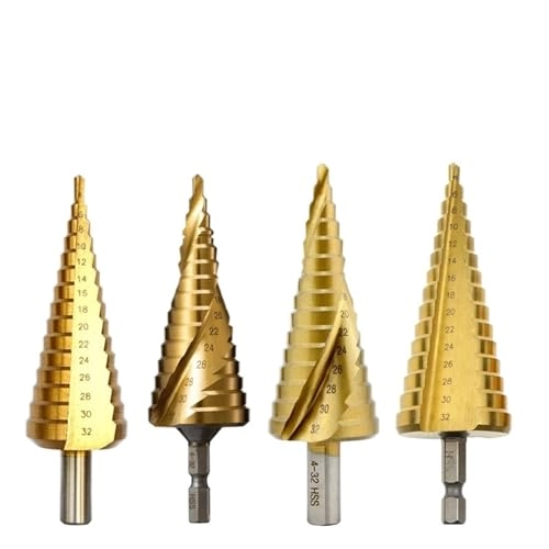 Cobalt Cone Step Drill Bit - Cobalt 1 Piece 3-12/3-14/4-12/4-20/4-22/4-25/4-32/5-21/5-27/6-24mm