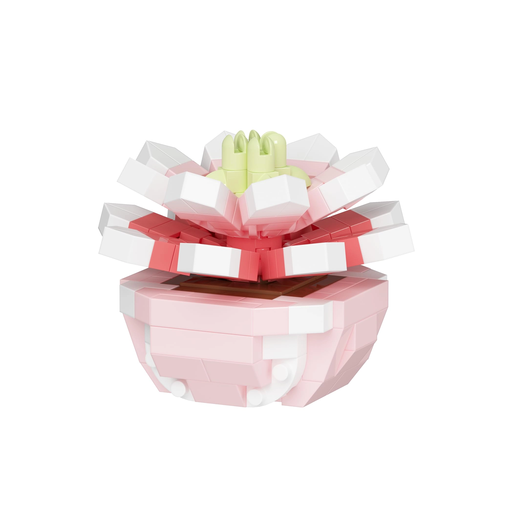 Sacblirr Succulent Building Toy - Pink Red Moon Floral