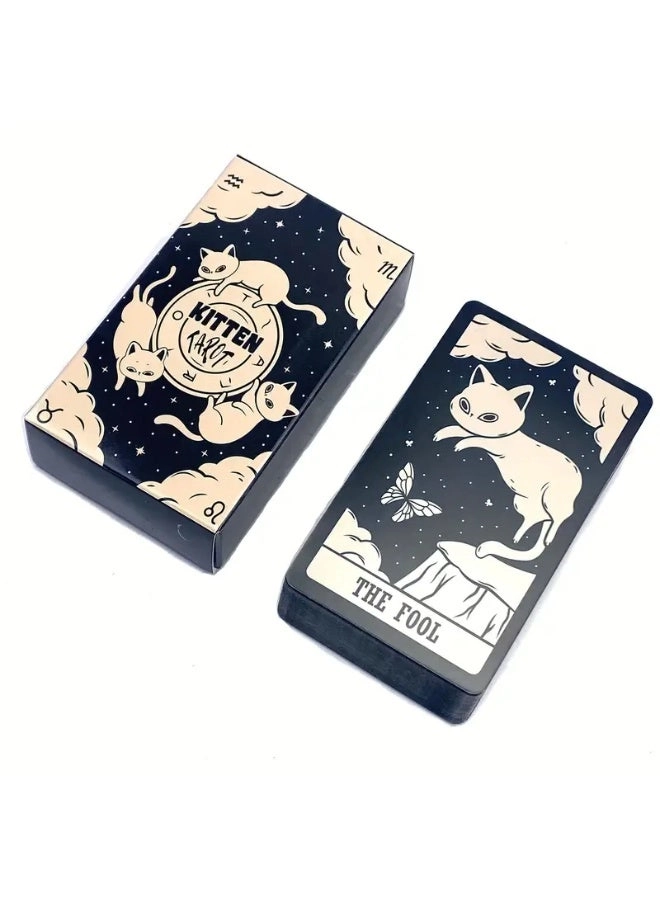 Kitten Tarot - Black Cat - Card Game
