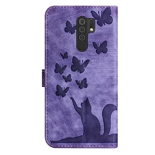 Cute Cat Case Flip Cover for Xiaomi Redmi 9