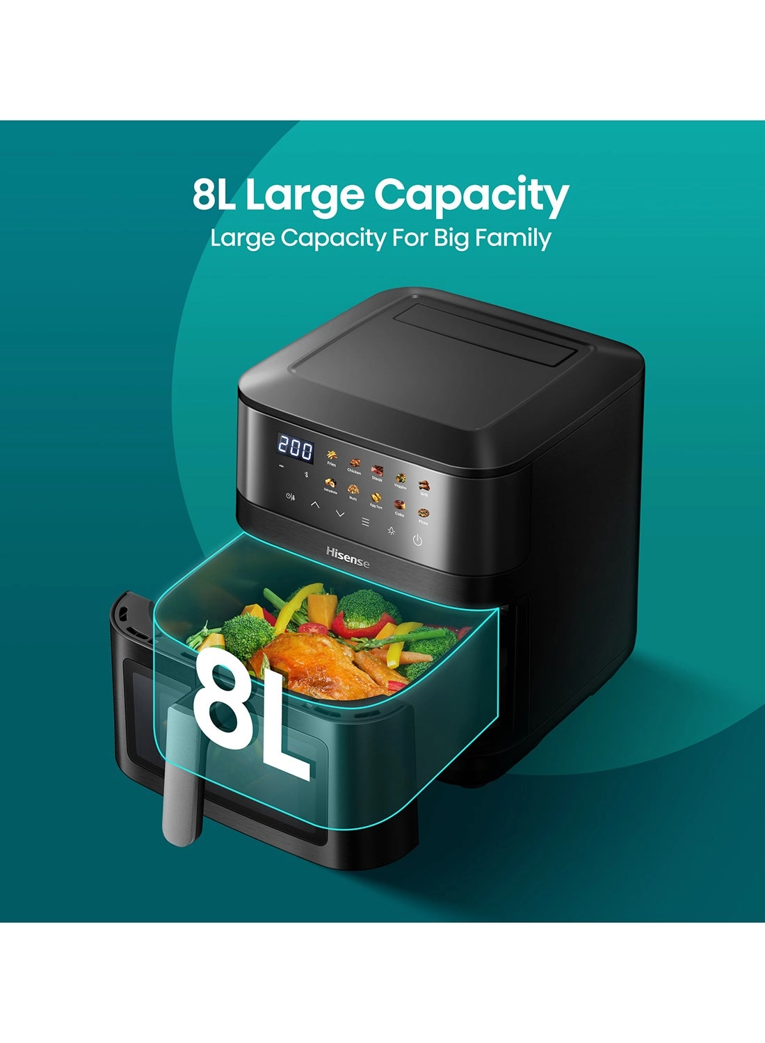 Dual Air Fryer H08AFBK1S4